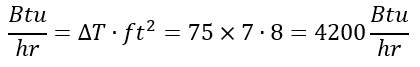 Image shows Equation 2: "Marriott Window Heat Loss Calculation"
