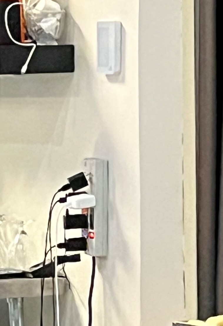 Image shows a picture of an outlet