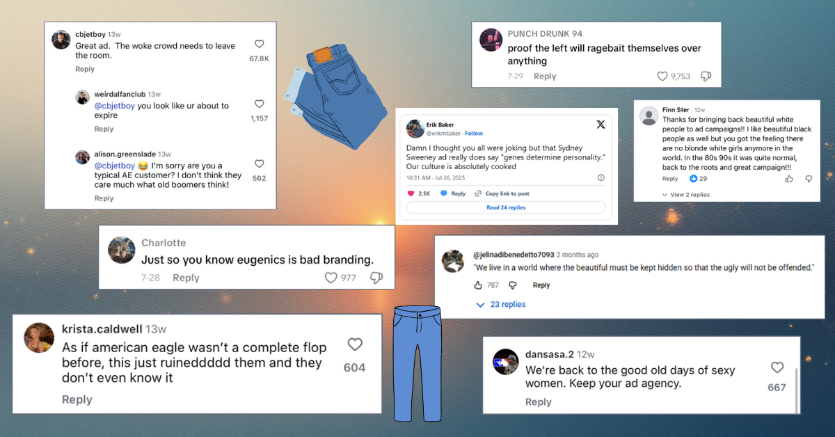 Image shows comments about the campaign.
