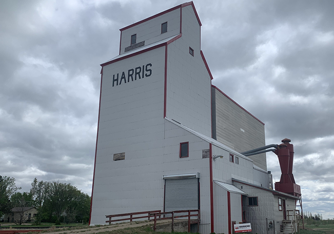 Figure shows a Wooden Grain Elevator