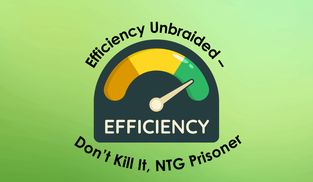 Efficiency Unbraided – Don’t Kill It, NTG Prisoner