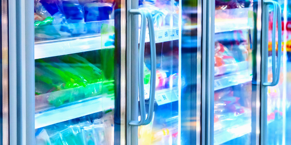image of the refrigeration section at a convenience store