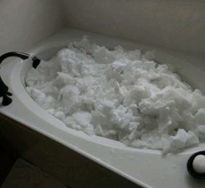 snow for toilet water