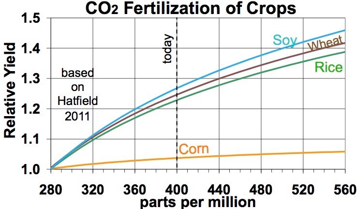 CO2 Fertilization of Crops