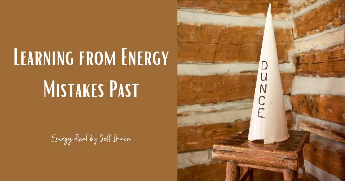 Learning from Energy Mistakes Past, Michaels Energy