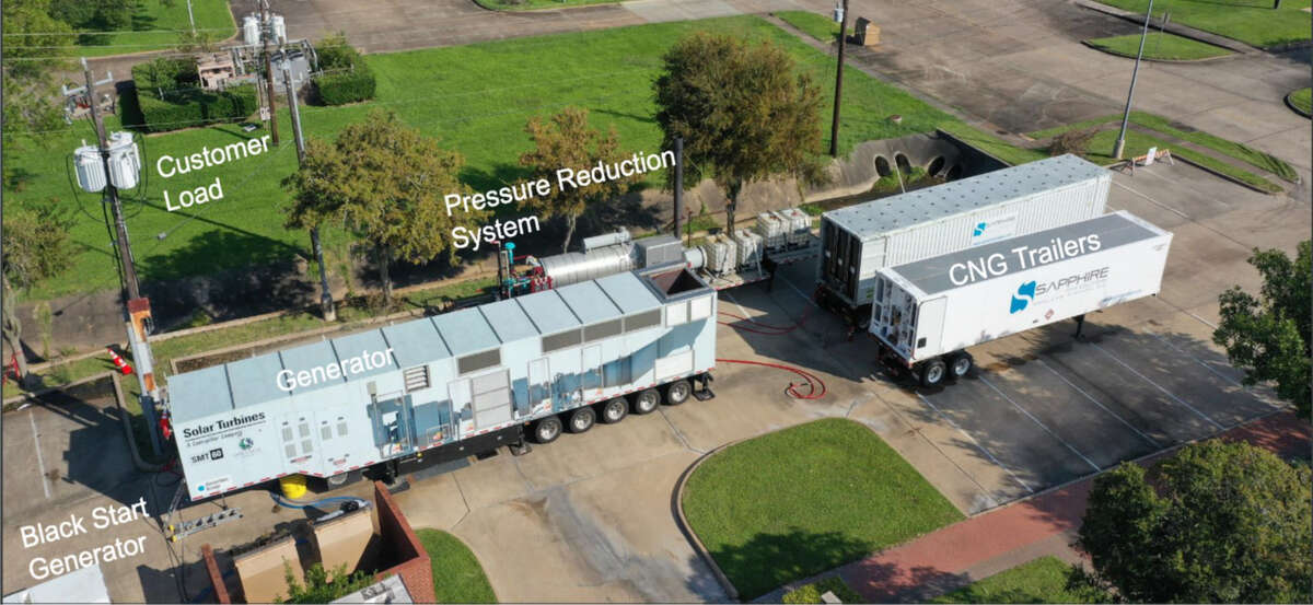Image shows Life Cycle Power's mobile generation units.