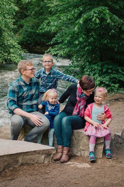 Image shows Carl and his family.