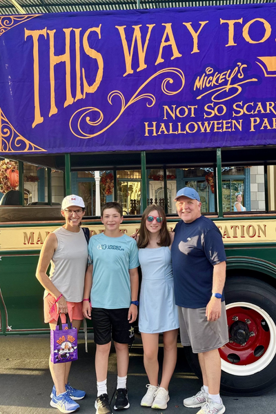 Image shows Bob and his family.