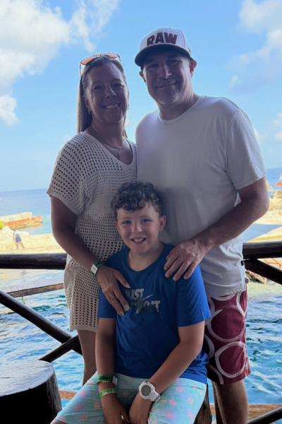 Image shows Matt Giovanini and his family.