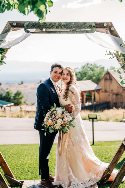 Image shows Pedro and his wife.