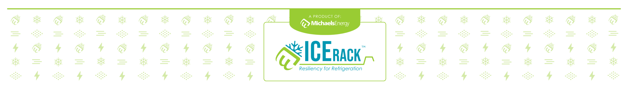 decarbonization cold chain hero image with logo mark and text